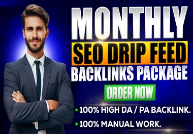 Boost Your Website's Ranking with 1 Month Daily Drip Feed SEO Backlinks Package - 33 Links/Day