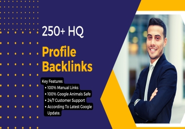 I'll Create high-quality Social Media Profile SEO Backlinks and link build