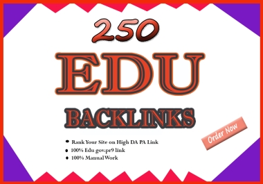 high authority 250 seo backlinks service edu link building