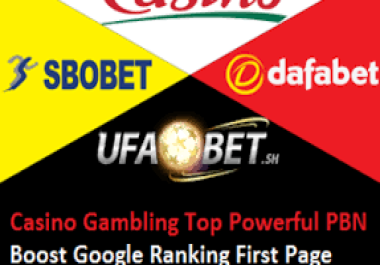 Thai/indonessia korean sites 100 High Authority DA60+ HQ Homepage PBN Backlinks Poker/Casino