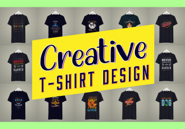 I will do creative t-shirts design within few hours