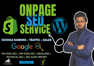 I will do Advance On page SEO with Rankmath and Yoast SEO plugin