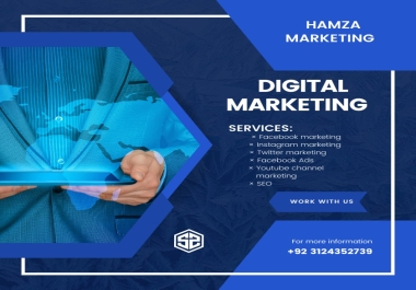 I will manage your digital marketing and SEO services completely