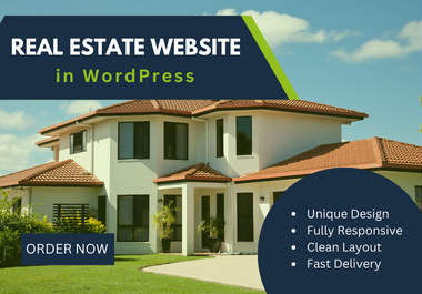 I will create your real estate website in wordpress