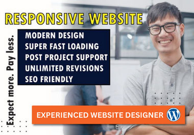 I will design a portfolio website using wordpress