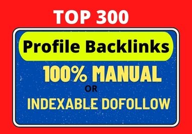 I will create 30 indexable DA 90+ quality SEO Profile backlinks to increase website DA