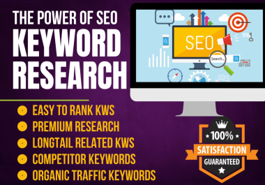 I will do Best Profitable SEO Keyword Research and Competitor Analysis Report