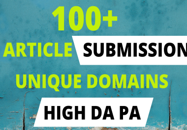 I will provide 100 do follow contextual article submissions