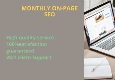 I will provide monthly on page SEO services