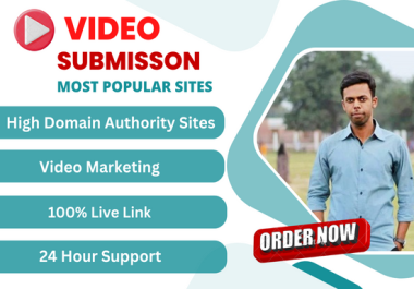 I will share your video on 50 top video sharing sites to get more visitors