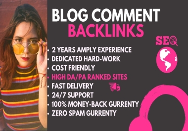 Create Manual 400 Dofollow Blog Comments High Quality Backlinks Google Link Building SEO Ranking