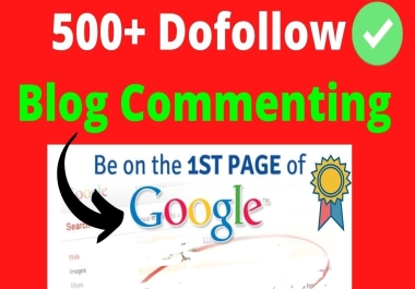 Create Manual 500 Dofollow Blog Comments High Quality Backlinks Google Link Building SEO Ranking