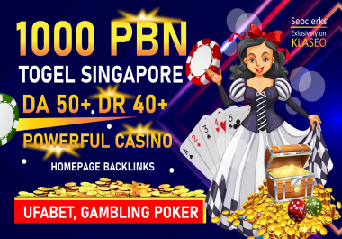Get skyrocket Ranked 1000 PBN DR/DA 50 to70 Thailand/Indonesian/Korean Casino Poker Gambling sites