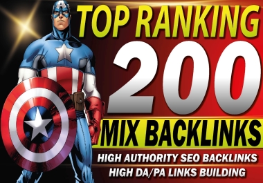 Skyrocket your website on google ranking with 200 white hat seo mix backlinks