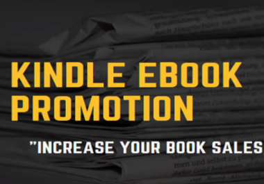 I will do ebook promotion,  book marketing,  book ranking to get sales