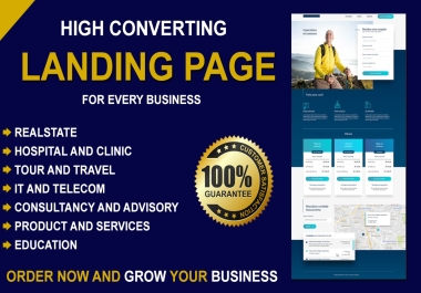 Modern landing page design for your business