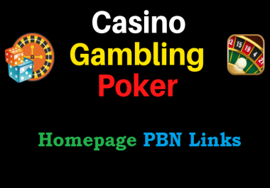 Get 200 Niche Pbns Casino,  Gambling,  Poker,  Related High DA websites