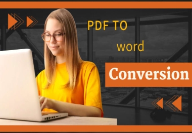 I will professional convert pdf to word