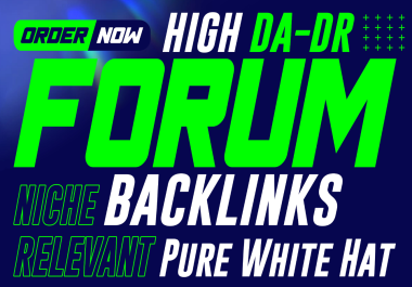 You Can Get 50 Forum Posting Manual High Authority Unique Domains SEO Forum Posting Backlinks