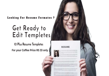 I can provide you Job Winning Resume Templates