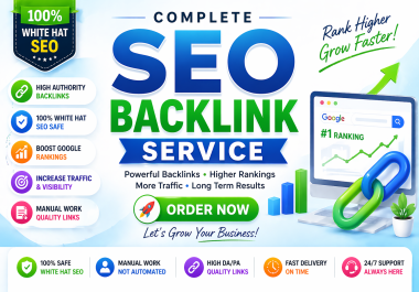 Complete A L L SEO Backlinks Service High DA Link