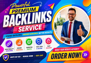 Powerful Premium live Backlinks High DA and full SEO service