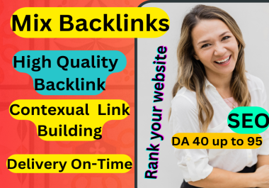 200 Mixed Dofollow Permanent white hat SEO Backlinks service for google top ranking