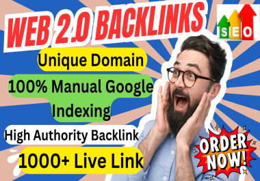 web 2.0 Backlinks 1200+ High Authority do-follow live link for website ranking