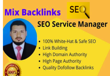I will provide 30 dofollow SEO backlinks on high authority website manually