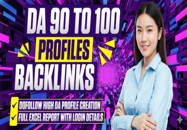I will boost your SEO with 150 high authority profile Backlinks DA 70 to 90+ Trusted Domains