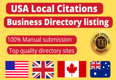 I will do 50 local citations and directory submission Accepted PayPal