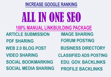 All in One Manual SEO link Building Service.