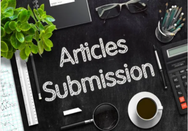I will create 20 article submission on high DA