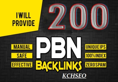 We will Provide 200 HIGH DA 50 Plus Homepage PBN backlinks