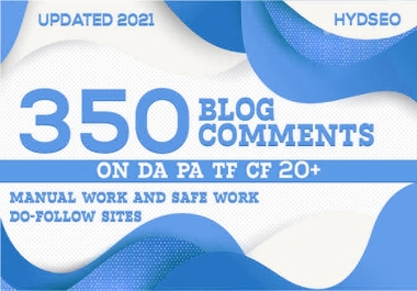 350 backlinks blog comments Unique domains SEO Mix Link