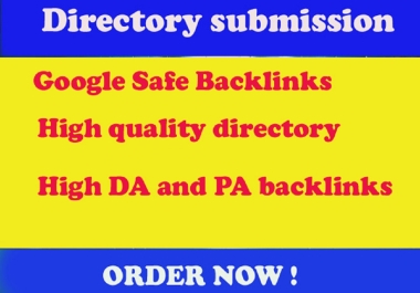 I will do 100 directory submission on high DA sites