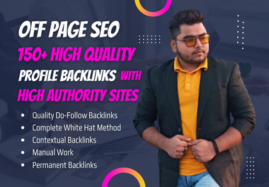 I will Provide 150+ High Quality Dofollow Profile Backlinks on Off-Page SEO