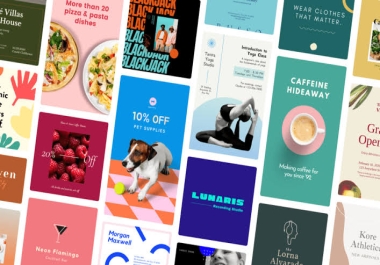 I will create canva templates for your social media page