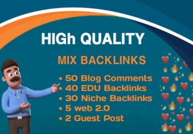 I will create mix backlinks report for google top ranking SEO