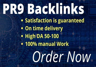 I will build 100 top quality pr9 backlinks for rank your website