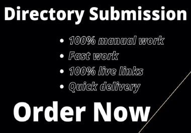 I will do 100 manually directory submissions on high DA sites