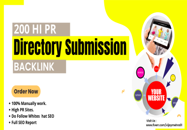 200 Powerful Manual Directory Submission Back Links