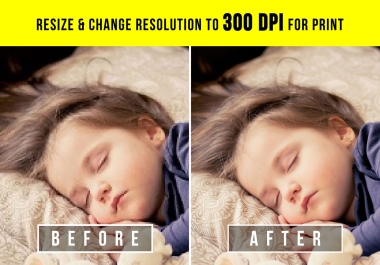 I will fix upscale or vectorize images to 300 dpi