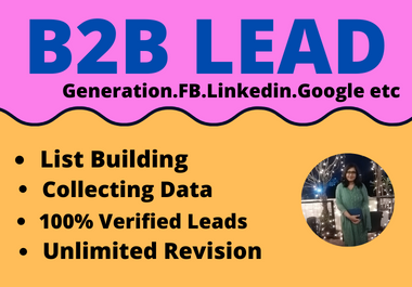 I will provide B2B Lead Generation manually