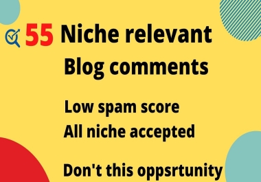 I will create niche relevant blog comment backlinks