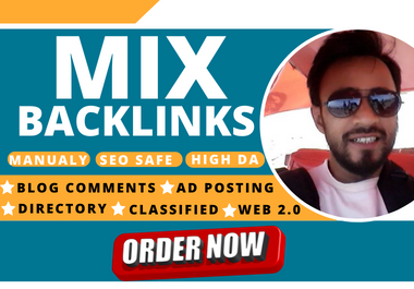 I will do 75 mix backlinks on dofollow sites for google top ranking permanent must index