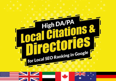 Get 50 High Quality Directory Listings for any Country