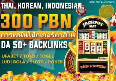 Boost Ranking On Google with 300 PBN DA 50+ Casino Togel UFABET special for Thailand Gambling Site