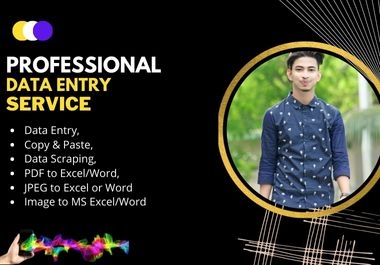 I will do data entry,  copy paste,  PDF to excel/word,  and Image to excel/word