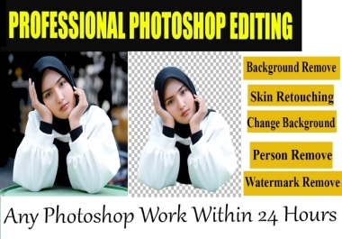 photoshop editing and background remove in one hour